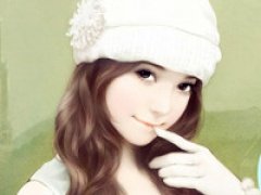 手绘美女头像